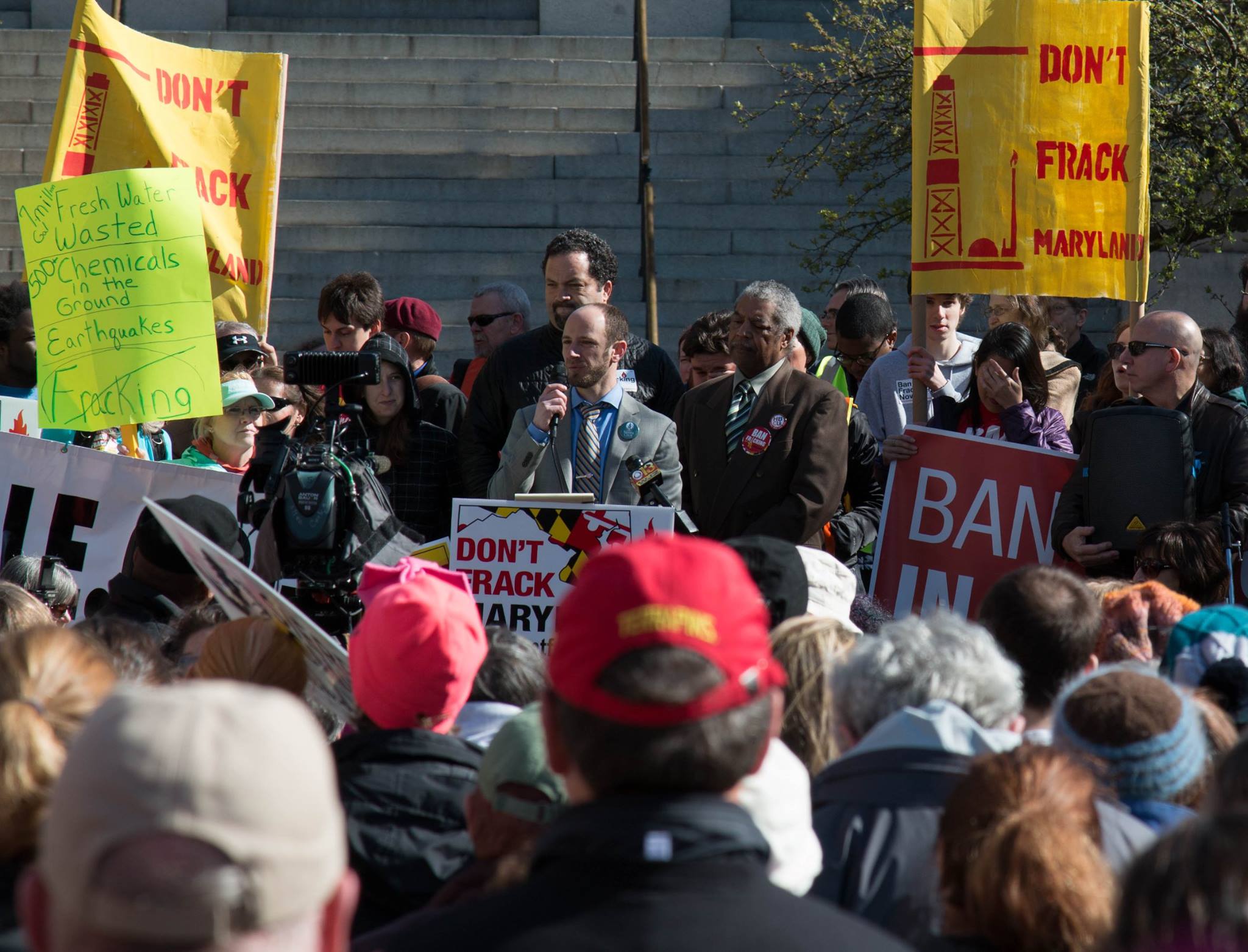 Fracking Rally Josh Speaking