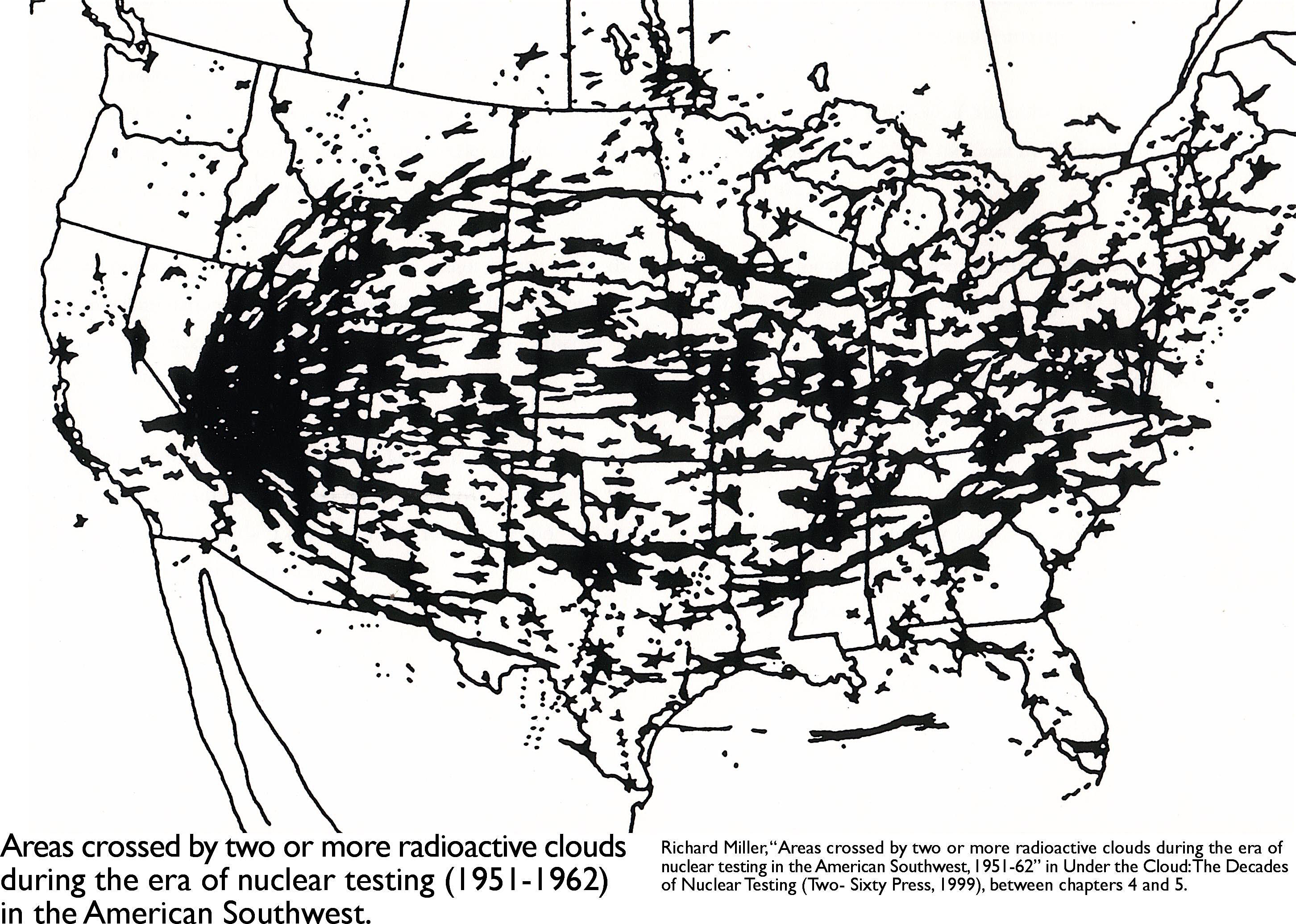   The U.S. government was tracking radioactive fallout patterns across the country.