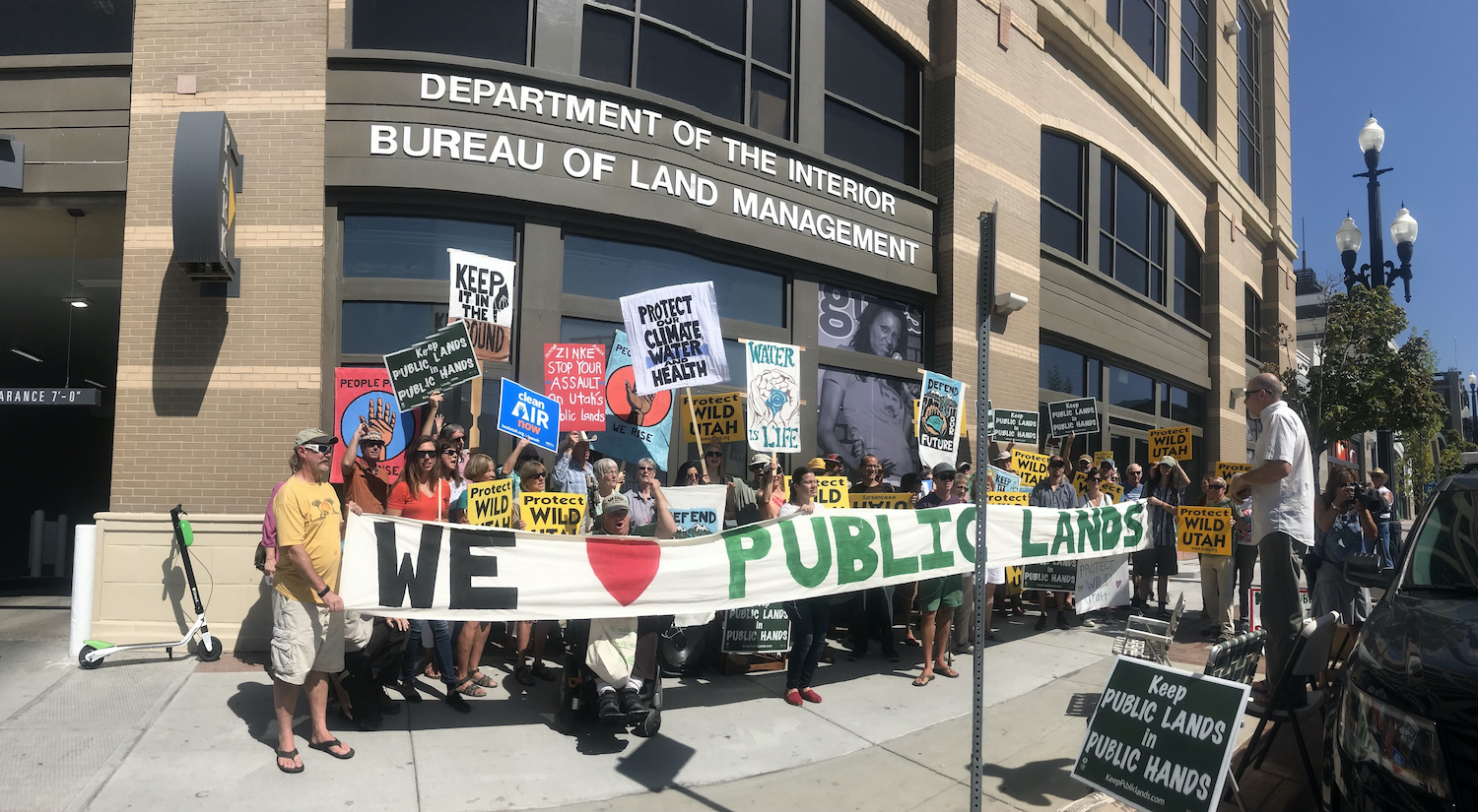 Activists protest to protect public lands