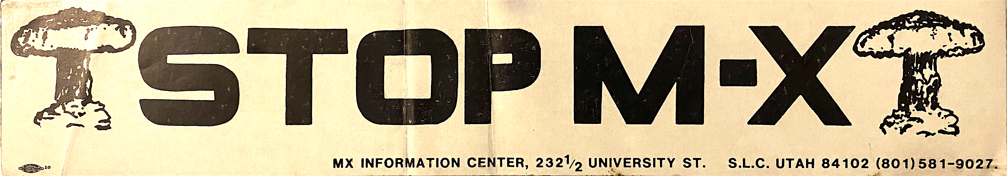   Grassroots activists sold MX bumper stickers and t-shirts to fund the campaign.