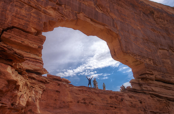 Hikers at Arches National Park