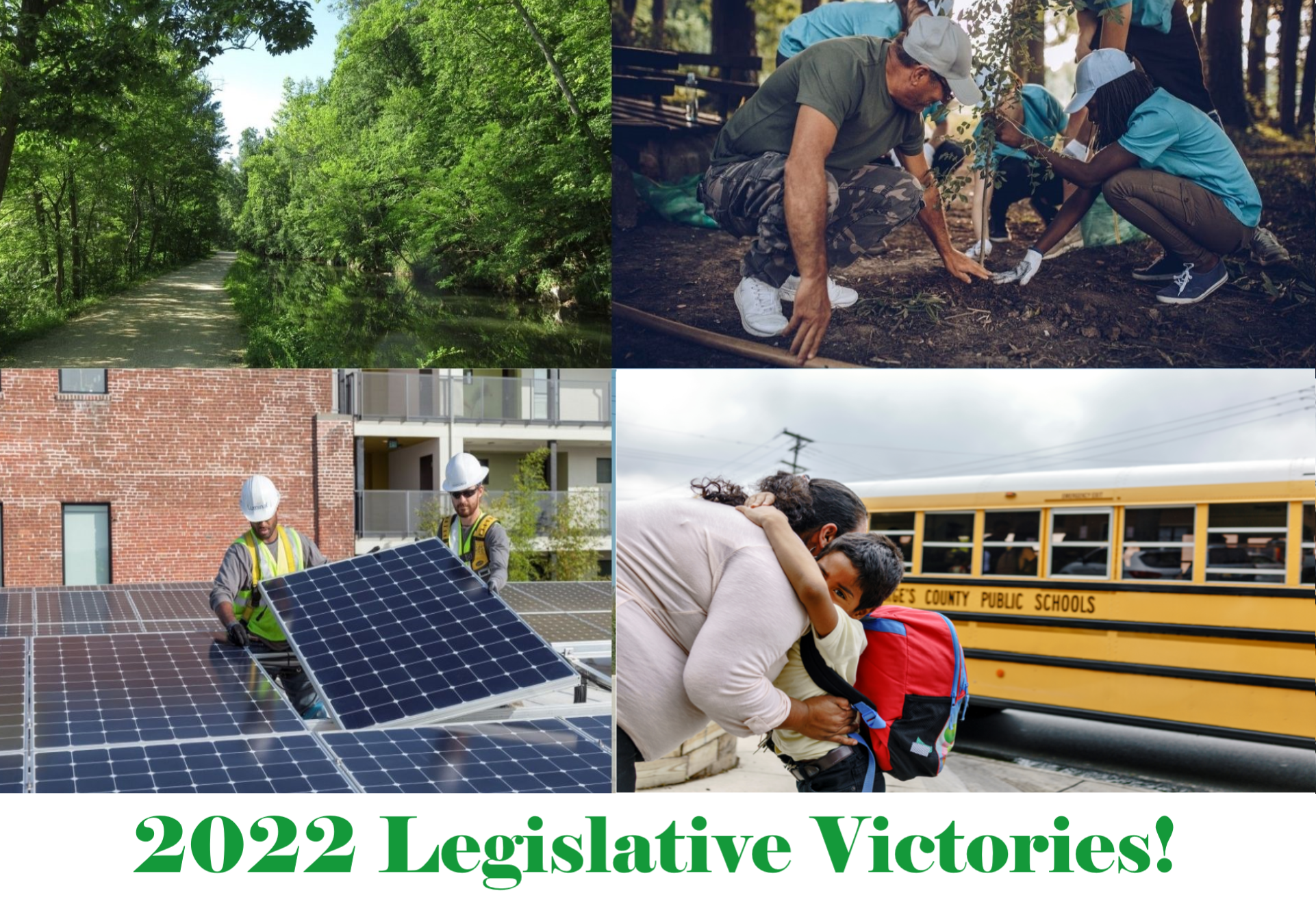 2022 Legislative Victories! climate solutions, natural places, electrifying school buses