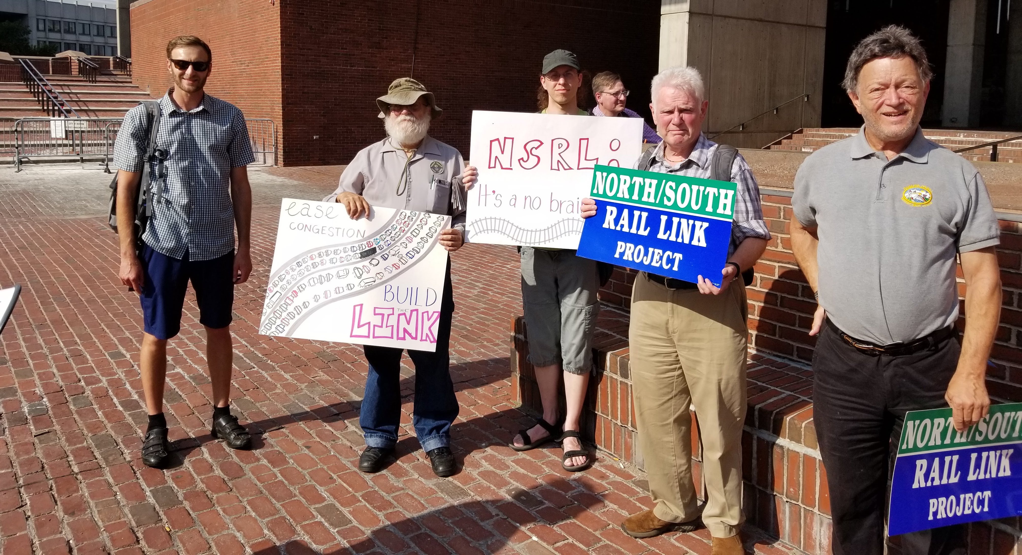 volunteers at rail link rally