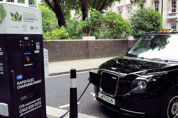 London black cab going green