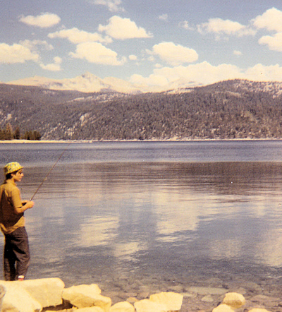 Young Nick fishing