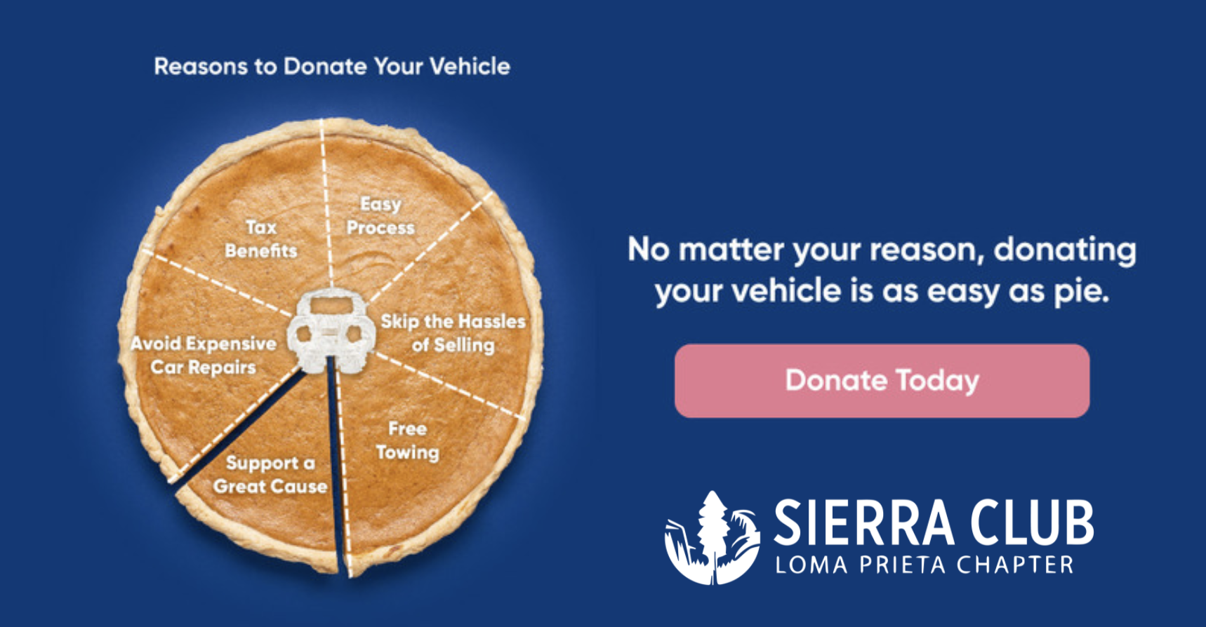 Donate a vehicle to Sierra Club Loma Prieta Chapter