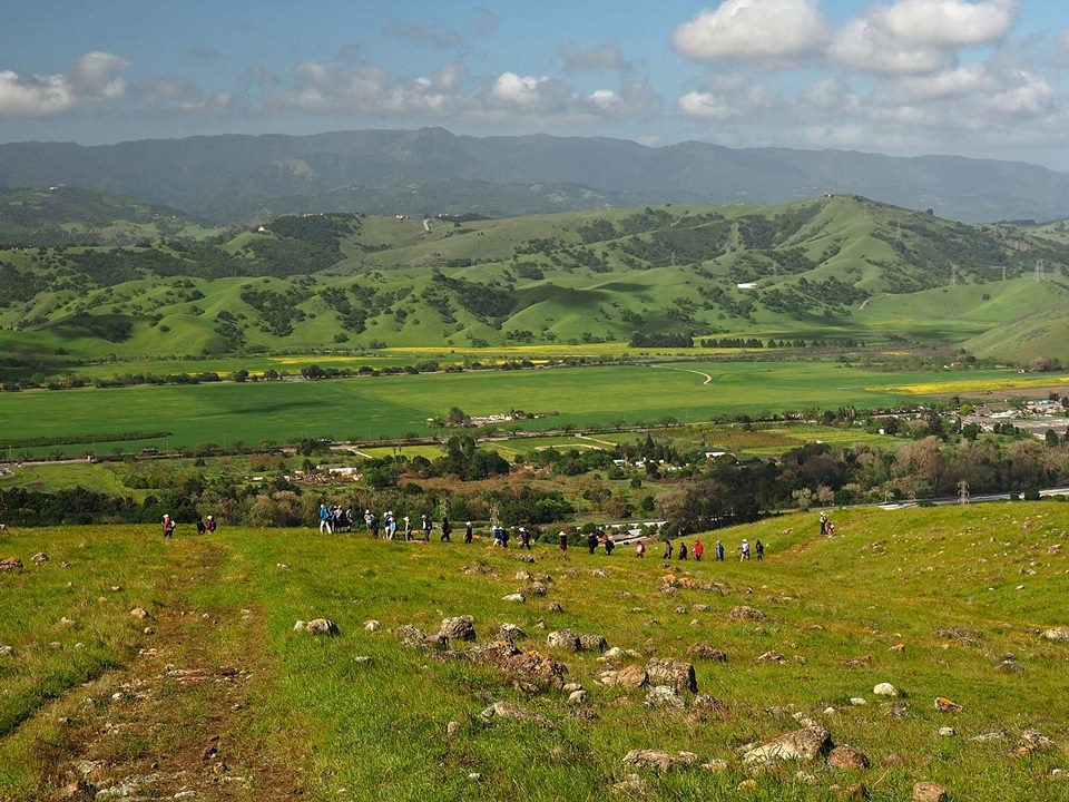 Sierra Club educational hike above Coyote Valley.  Photo by Ronald Horii.