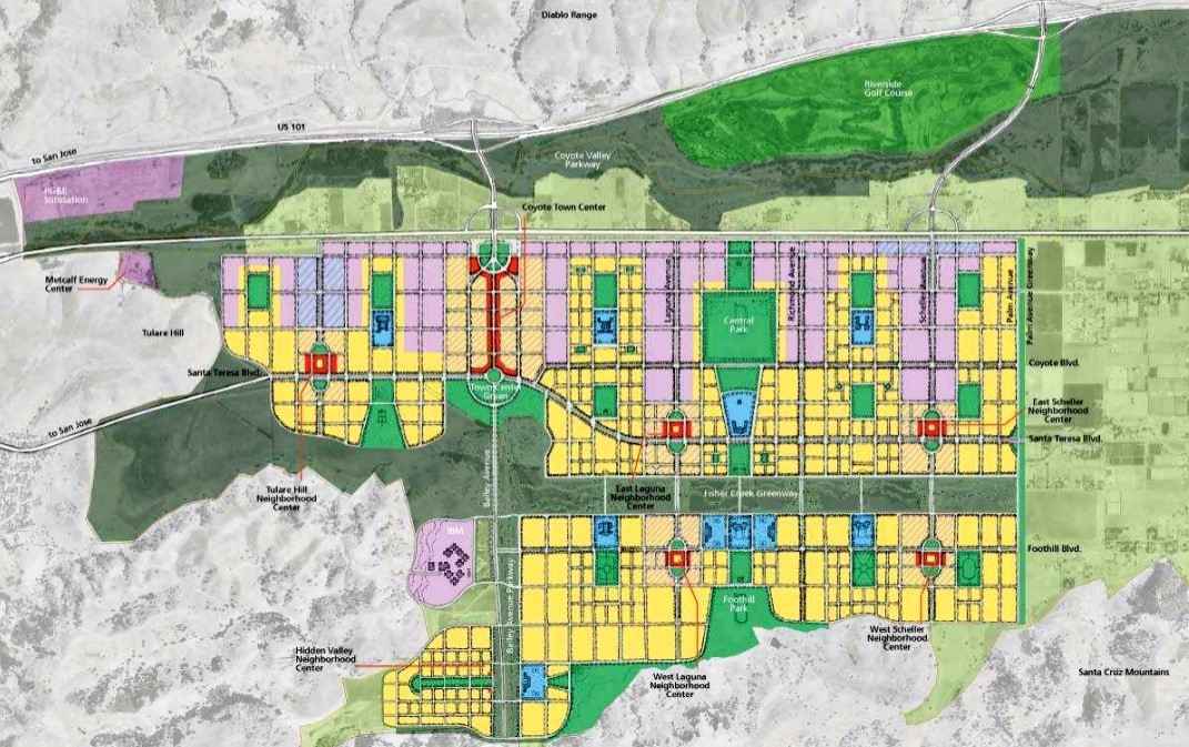 Residential development plan in Coyote Valley