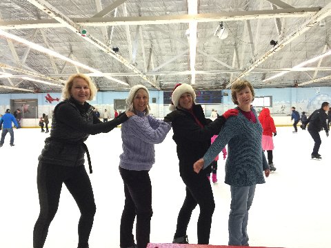 An afternoon on the ice provided exercise and amusement for these LPSS ice skaters.