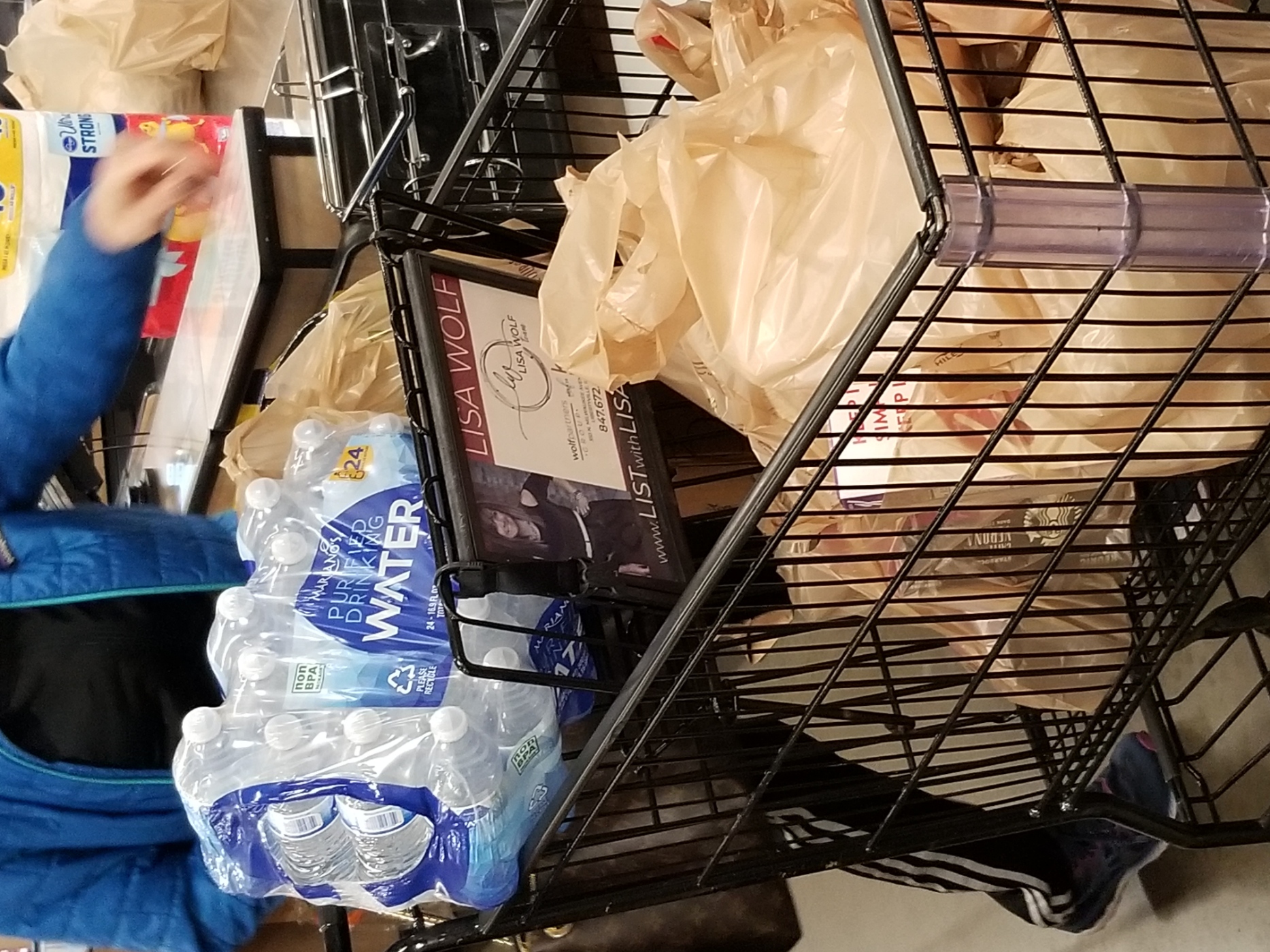Plastic waste and grocery shopping by Sharon Starr