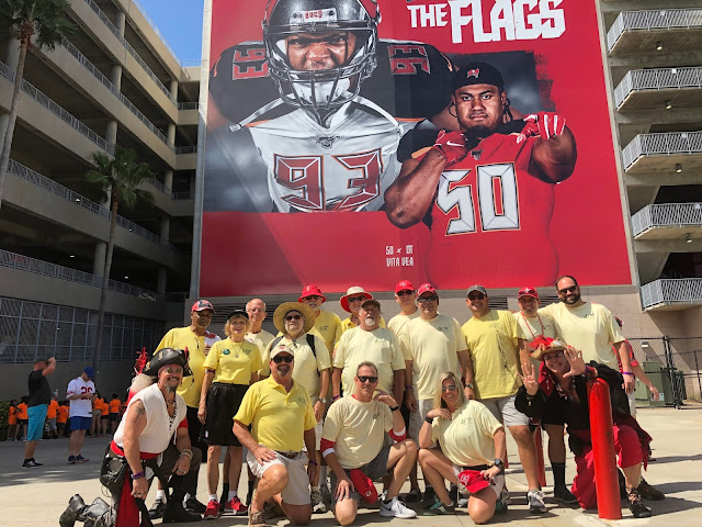 Volunteers in the Tampa Bay Group's Stadium Recycling Initiative at a recent game.