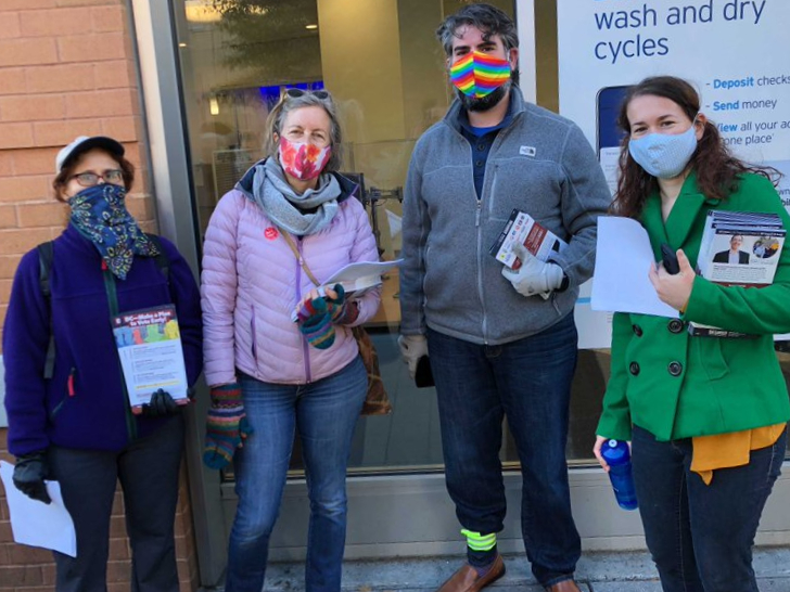 Sierra Club volunteers getting ready to canvass for DC Council candidate Ed Lazere.