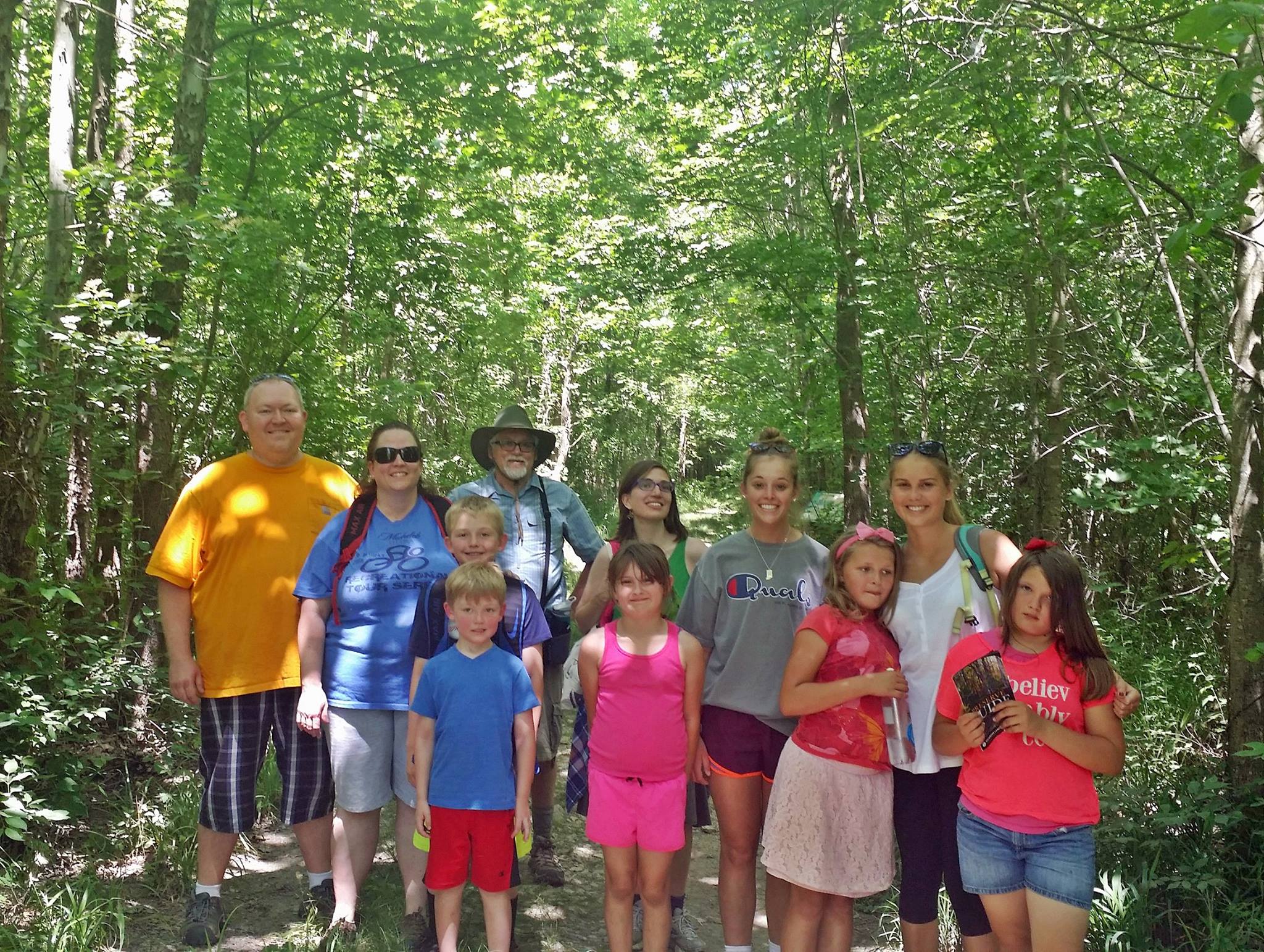 Some of our group at the family hike