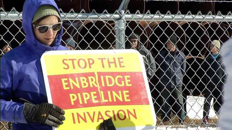 Enbridge Protester