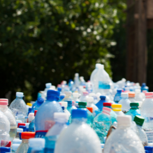 plastic water bottles