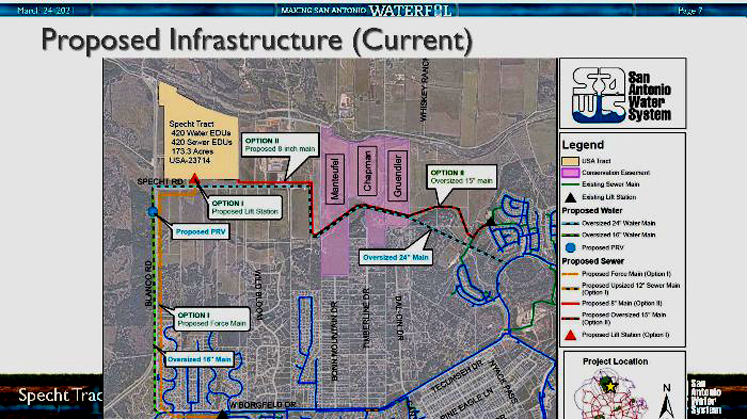Proposed pipeline route
