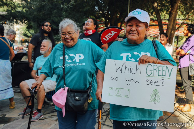 a rally in June, 2018