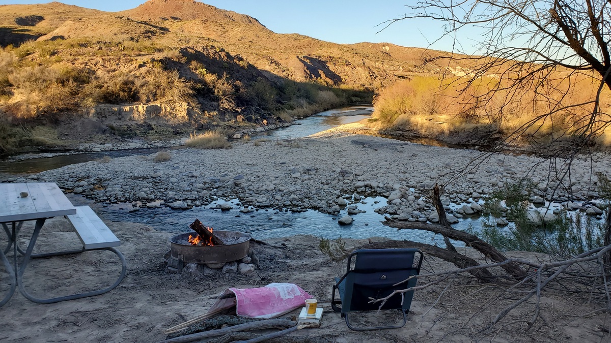Campsite near Rio Grande