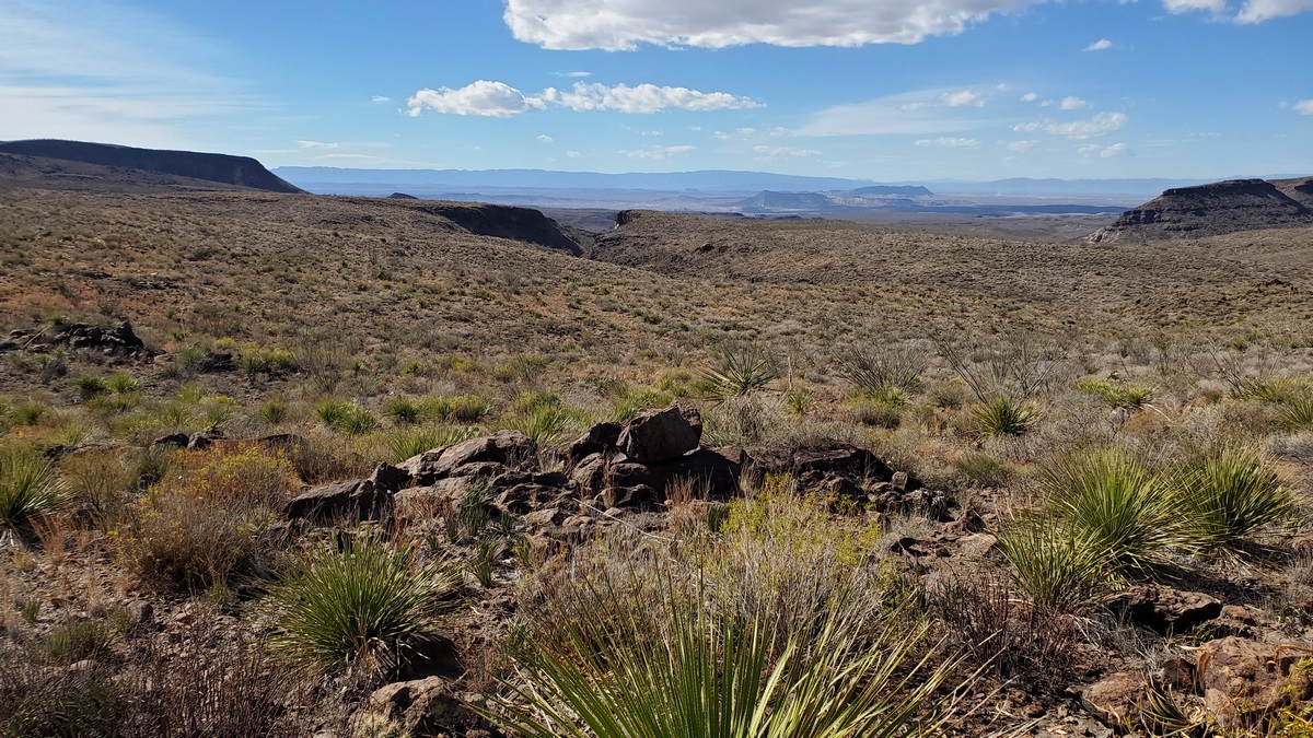 From Rancho Viejo trail, looking southwest.