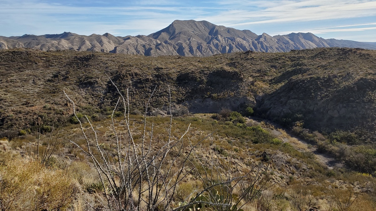 The flatirons on the west side of the Solitario. 