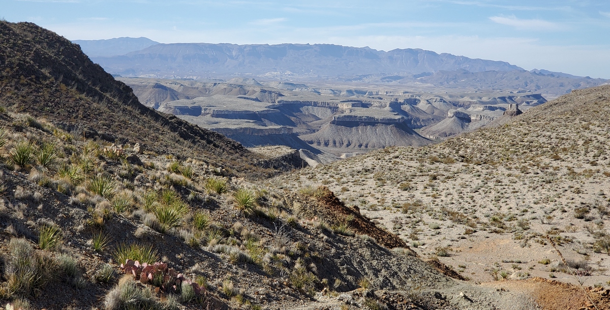looking south into Mexico