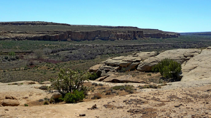 Looking north across Chaco Wash