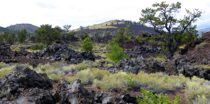 Evidence of various fairly recent volcanic events