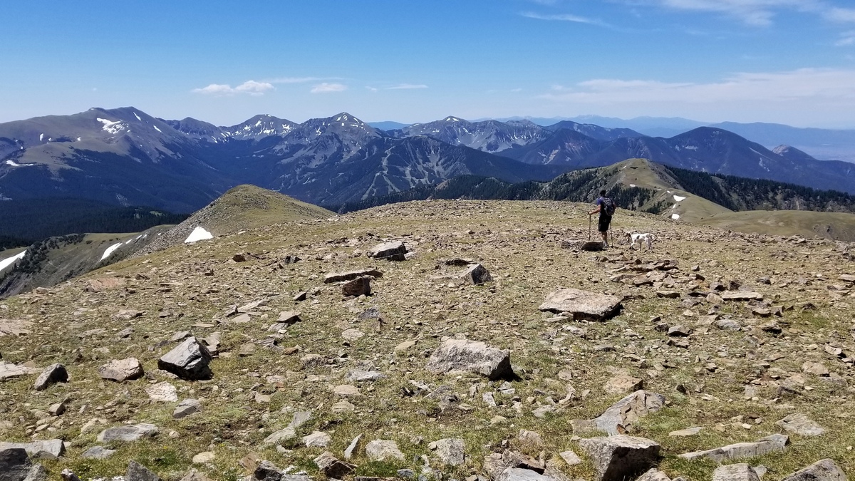 Looking south from the summit of Gold Hill