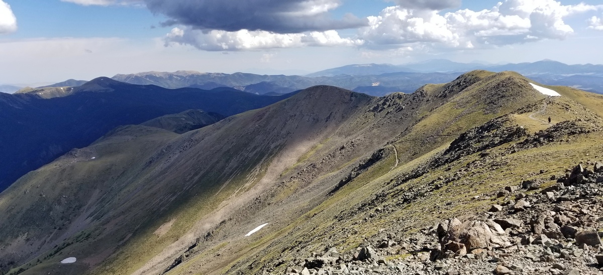 ooking north from the Wheeler summit