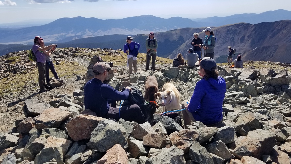 At the Wheeler summit, looking east