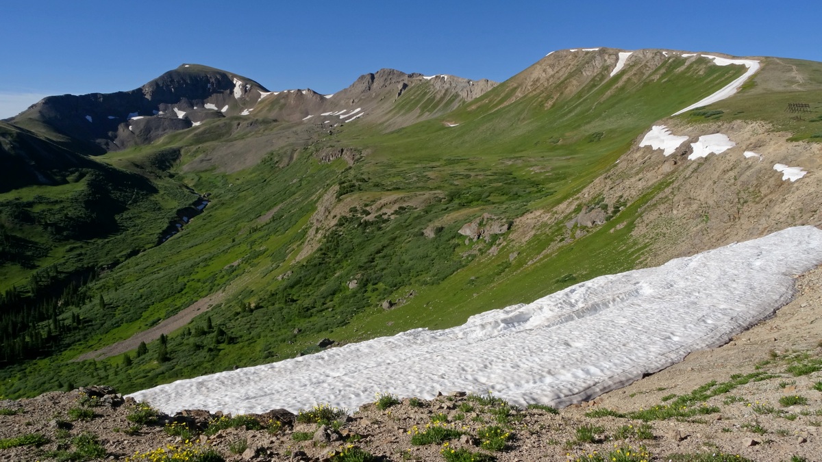 Continental divide , taken from just south of the Independence Pass parking area