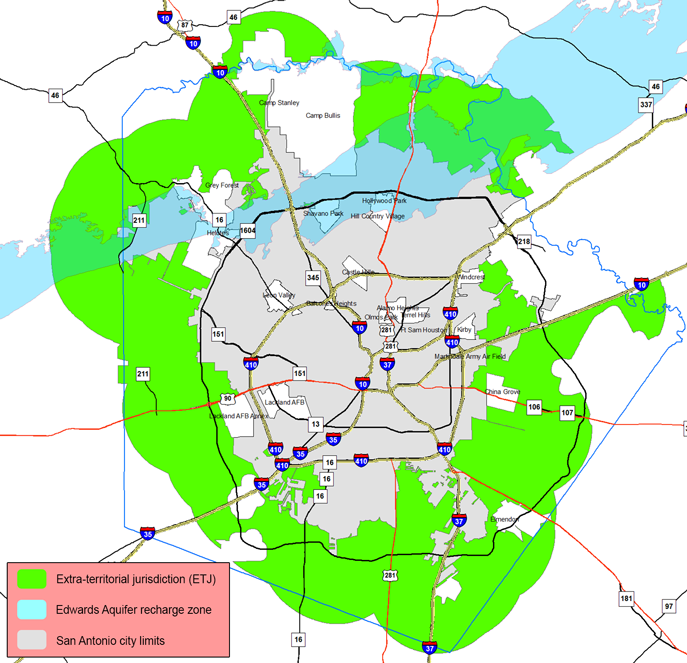 San Antonio ETJ map