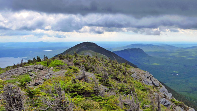 Avery Peak is center and Little Bigelow is behind