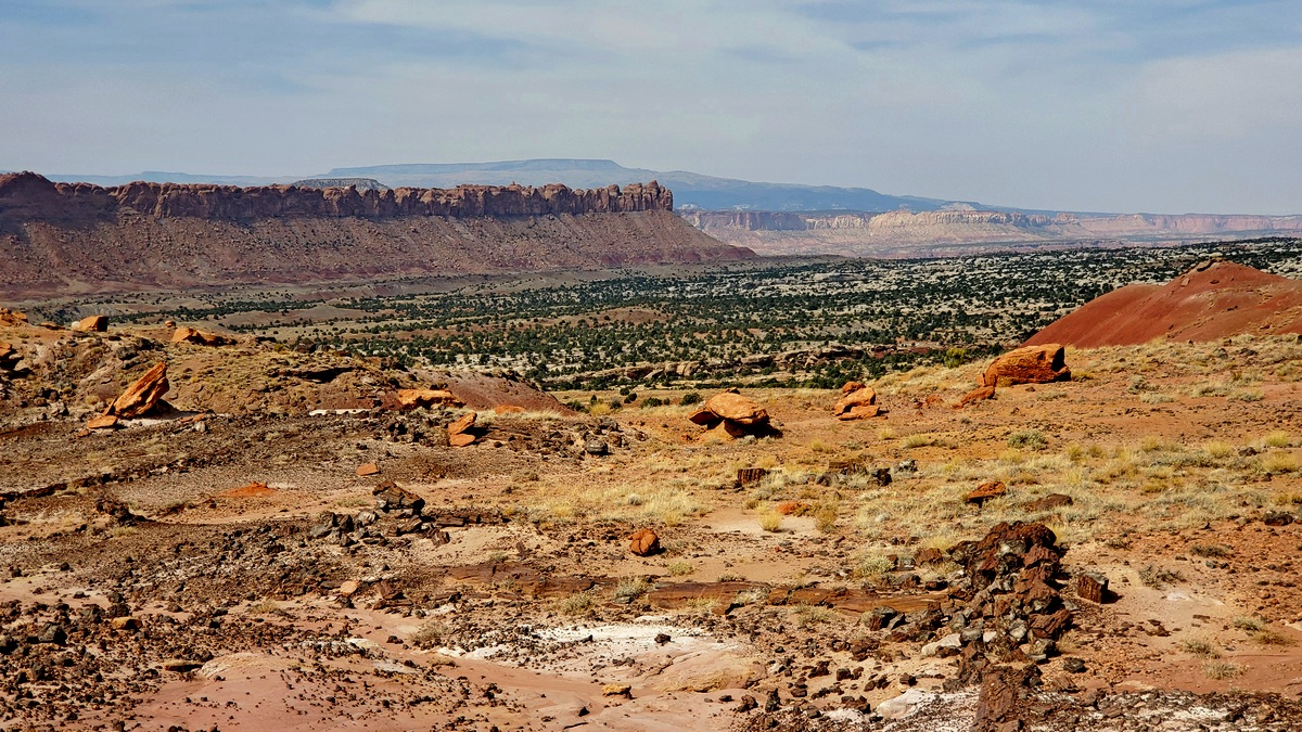From top of the ridge looking north
