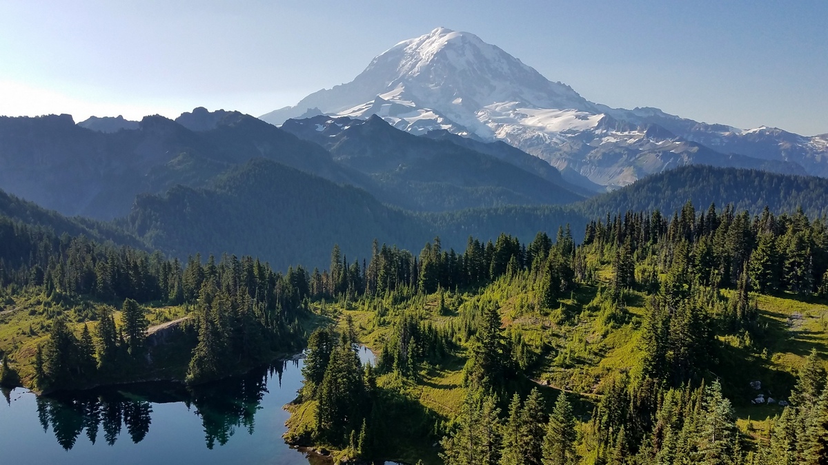 Mount Rainier from Tolmie Peak
