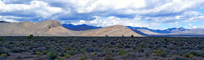 Central Nevada, typical basin and range topography