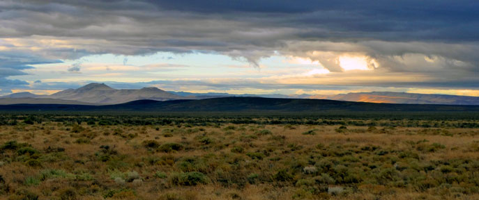Sunrise in southeastern Oregon