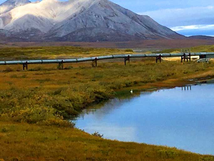 Prudhoe Bay pipeline through ANWR