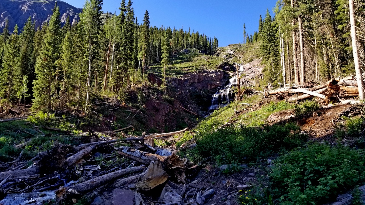 Clear Creek coming down from mountains