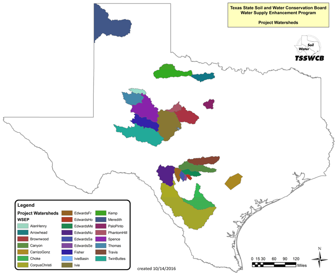 Map of WSEP watersheds
