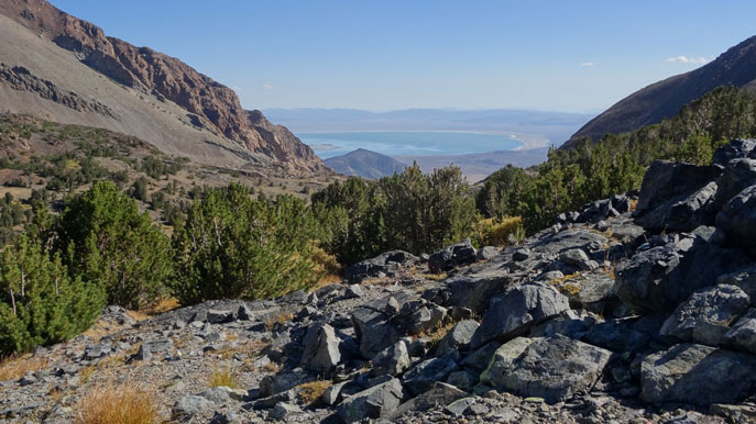looking northeast to Mono Lake