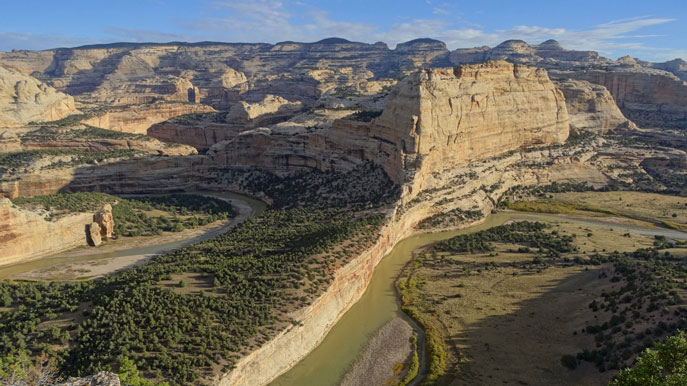 A big loop of the Yampa River 