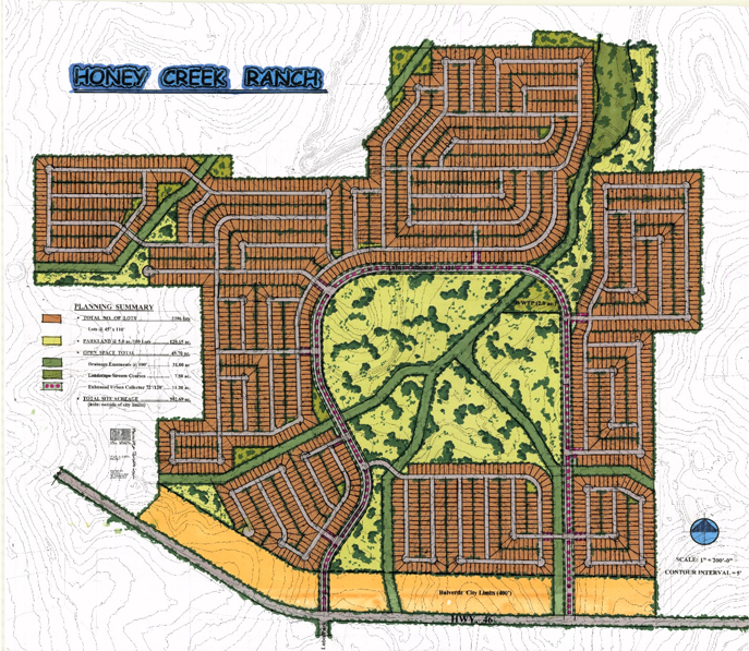 Honey Creek Ranch development plan