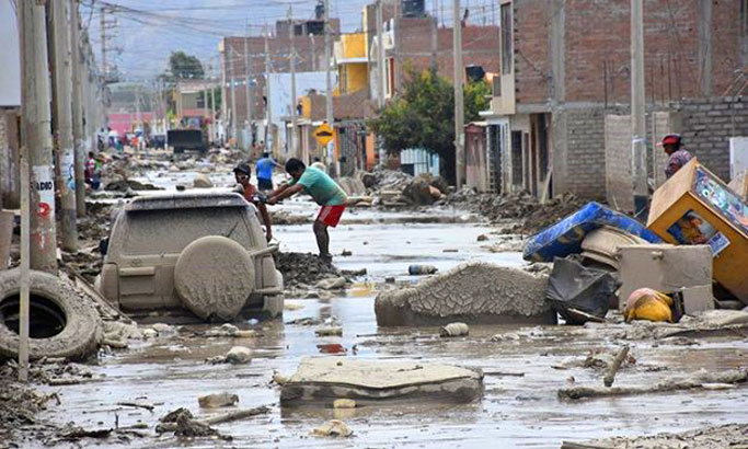 Flooded street
