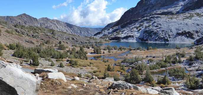 looking NE across Helen Lake