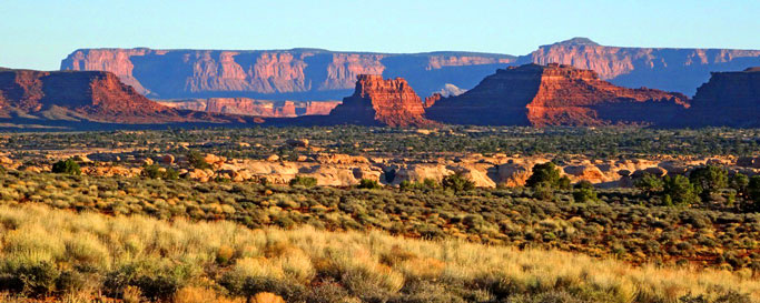 Morning vista, looking NE across White Canyon