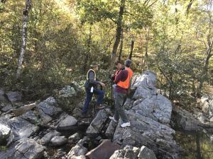 Hikers at Crystal Prong