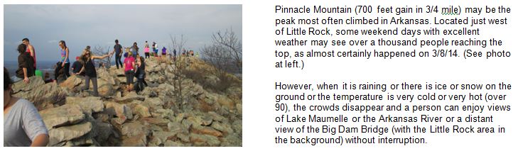 photo-Pinnacle Mtn on a crowded day