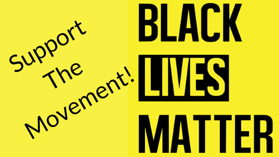 black lives matter General infographic reading support the movement for black lives matter