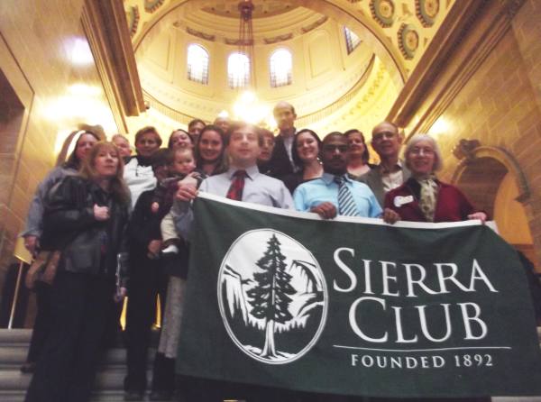 Our dedicated Sierrans at Lobby Day in Jeff City.